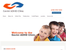 Tablet Screenshot of adhdclinic.com
